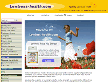 Tablet Screenshot of lewtress-health.com
